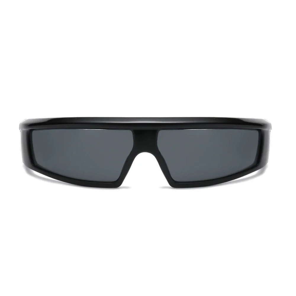 Sunglasses‎ Driving Dark Black Lens Wrap Around Outdoor Trendy Street Wear New